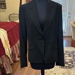 Theory Black Blazer Tailor wool fabric. Size 8